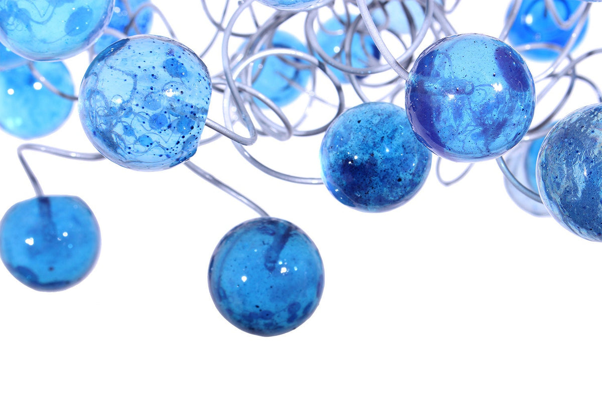 Bubbles Lighting, Ceiling Pendant lights with blue bubbles for Kitchen island, bedside light.
