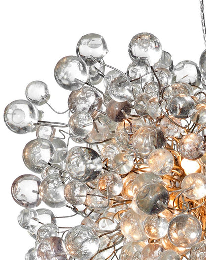 Modern Hanging chandeliers with Clear bubbles for Dining Room