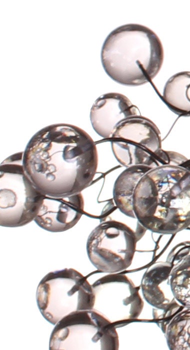Lighting bubbles hanging chandelier with clear Transparent bubbles