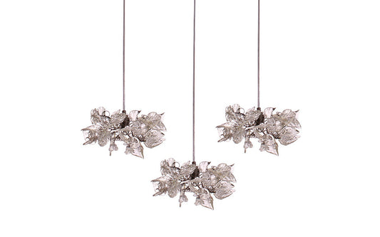Pendant ceiling lighting, Pendant light with Clear flowers and leaves, pendant for Kitchen Island,Dining Room .