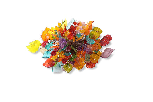 Modern wall sconce with Rainbow flowers and leaves for hall living room, toilet