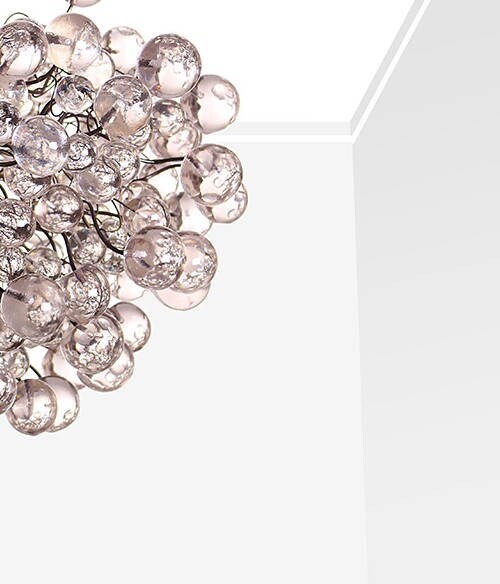 Modern Hanging lights, balls lamp, clear bubbles light with Clear Transparent bubbles , chandelier for dining room