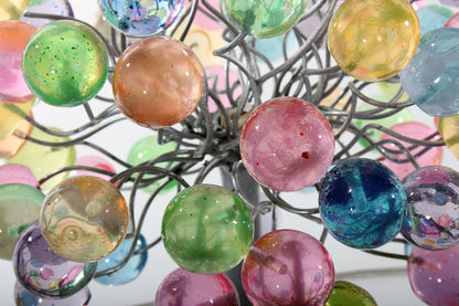 Bedside Lamp, modern Table lamp with pastel color bubbles, unique table lamp, colorful bubbles light for desk or bedside table.