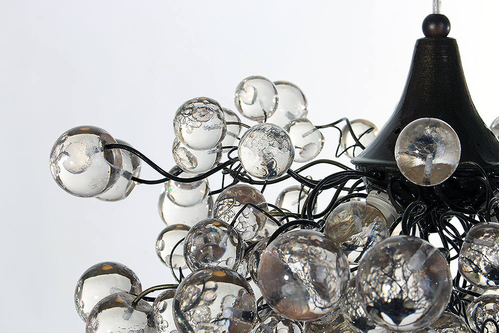 Lighting bubbles hanging chandelier with clear Transparent bubbles