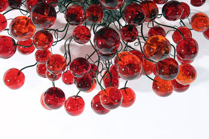 Flush mount ceiling light with Red Wine bubbles for entryway, bedroom, living room or toilet.
