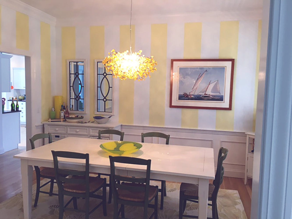 Large Yellow Floral Chandelier: Handmade Flower Resin Ceiling Lighting