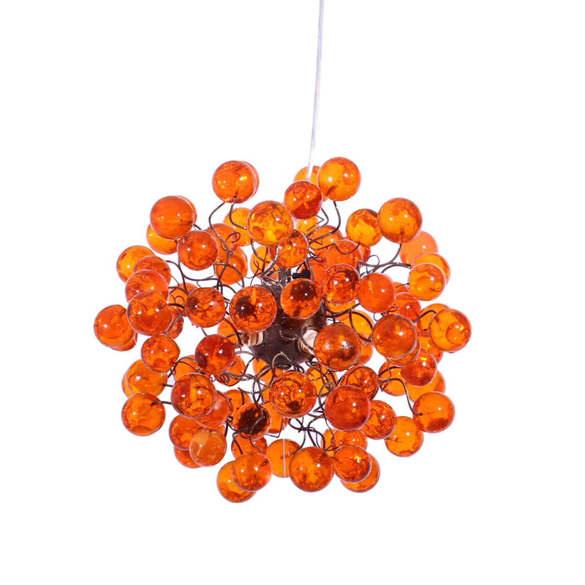Orange Ceiling Light, Hanging bubble Lighting for Dining Room, bedroom or children room.