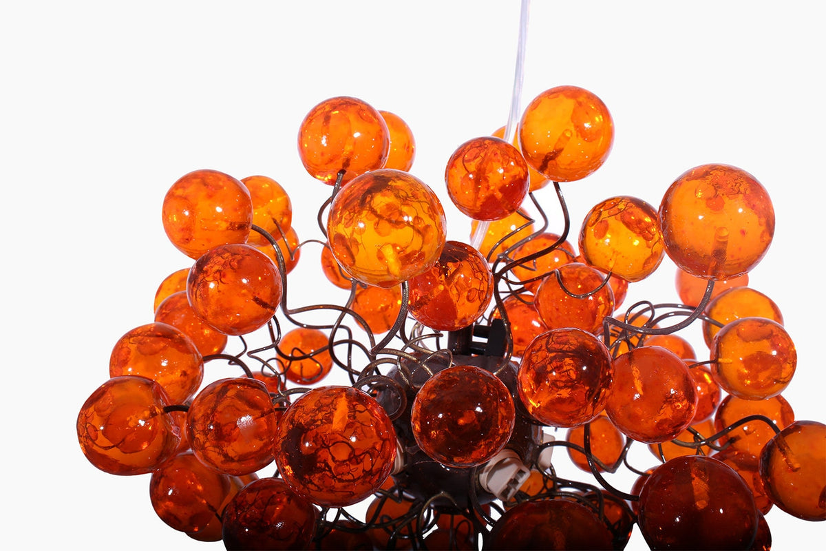 Orange Ceiling Light, Hanging bubble Lighting for Dining Room, bedroom or children room.