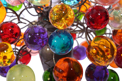 Bedside Table Lamp, modern table lamp with multi color bubbles