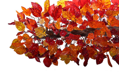 Cloud Shape Resin Chandelier: Warm Flower and Leaf Ceiling Light Fixture