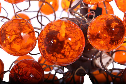 Orange Ceiling Light, Hanging bubble Lighting for Dining Room, bedroom or children room.