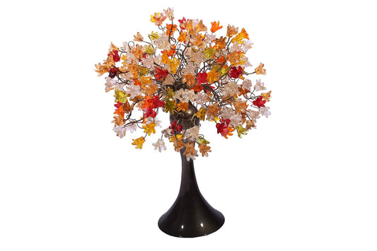 Bedside Lamp, Table lamp with warm color flowers, modern table lamp with metal wires, desk lamp for your bedroom, living room