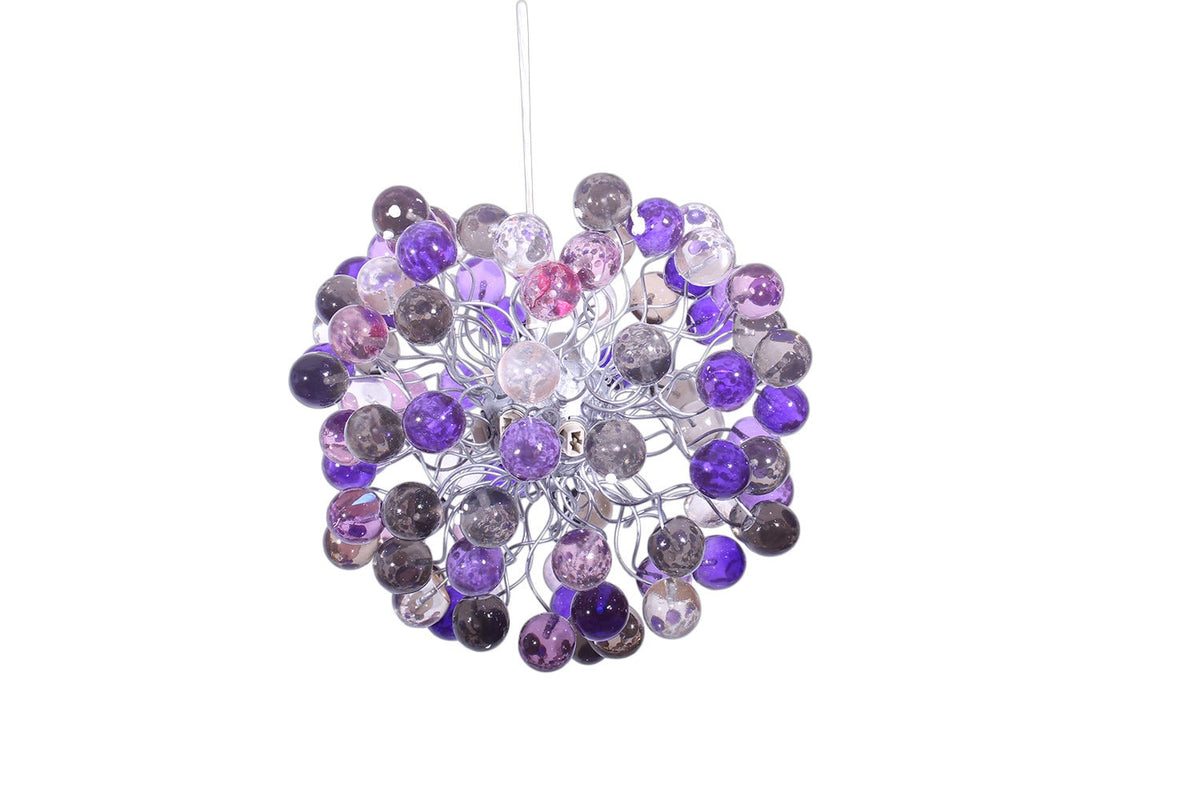 Purple Gray Resin Bubble Ceiling Light Fixture: Children's Room Decor