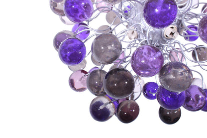 Purple Gray Resin Bubble Ceiling Light Fixture: Children's Room Decor