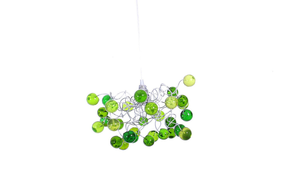 Ceiling Pendant light with green bubbles for Kitchen island, bedside light - modern lighting