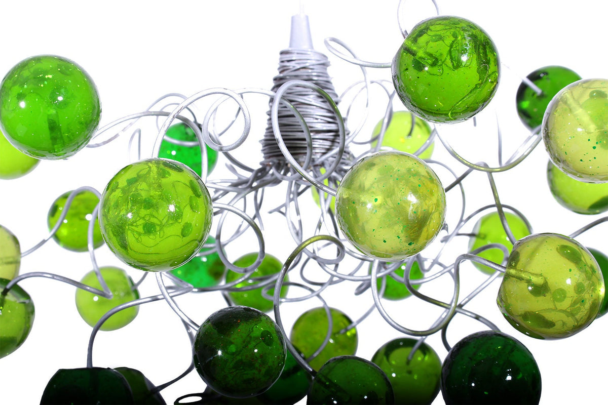 Ceiling Pendant light with green bubbles for Kitchen island, bedside light - modern lighting