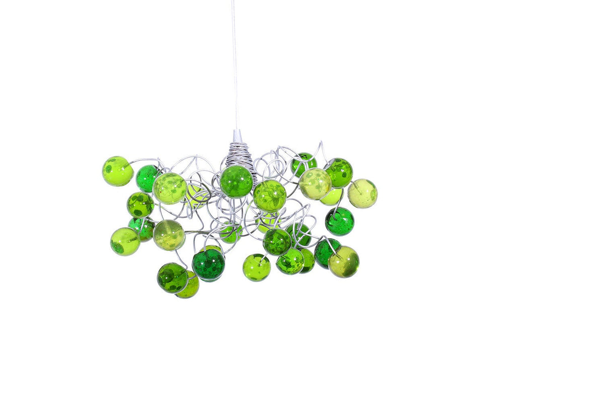 Ceiling Pendant light with green bubbles for Kitchen island, bedside light - modern lighting