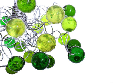 Ceiling Pendant light with green bubbles for Kitchen island, bedside light - modern lighting