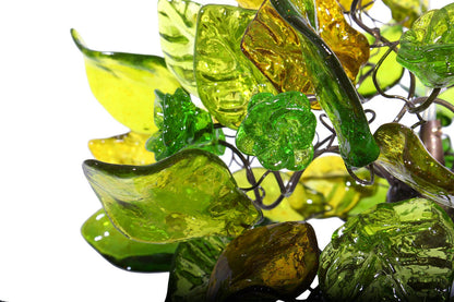 Pendant Lighting, island lighting with shades of green color flowers and leaves