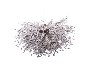 Grand White Flower Light Chandelier