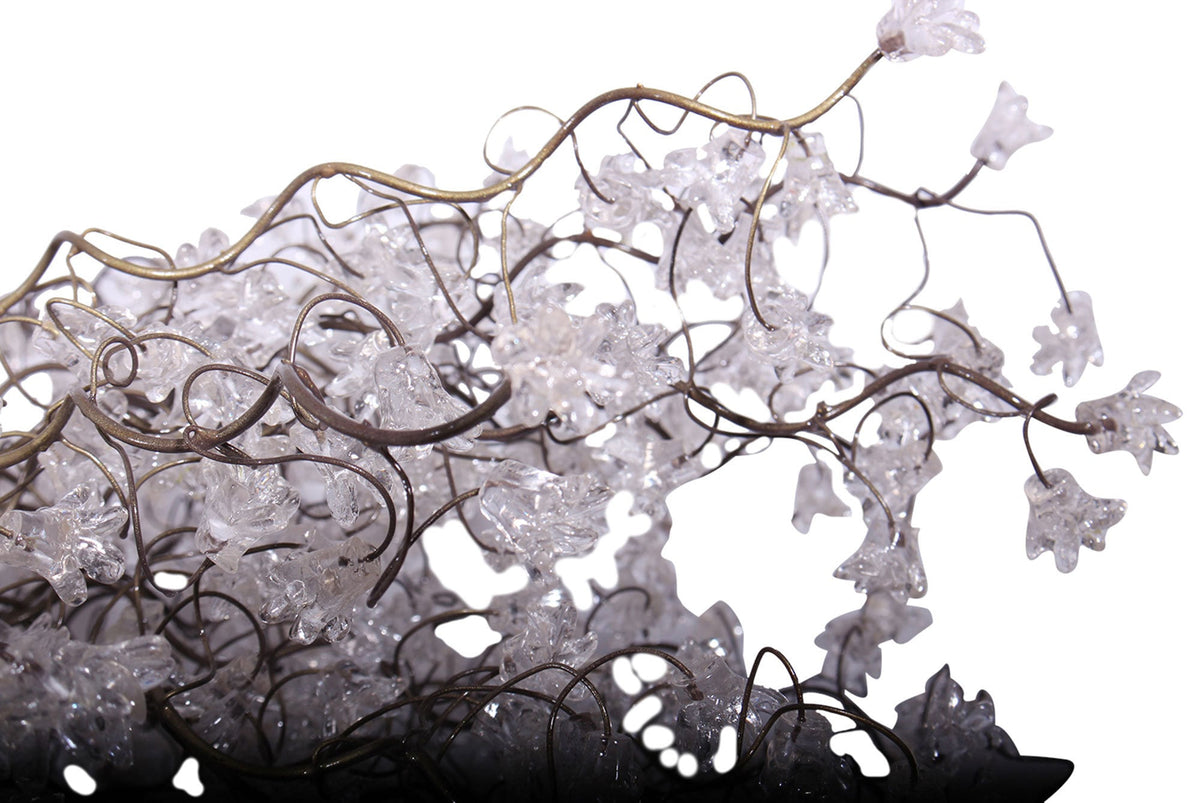 Grand White Flower Light Chandelier