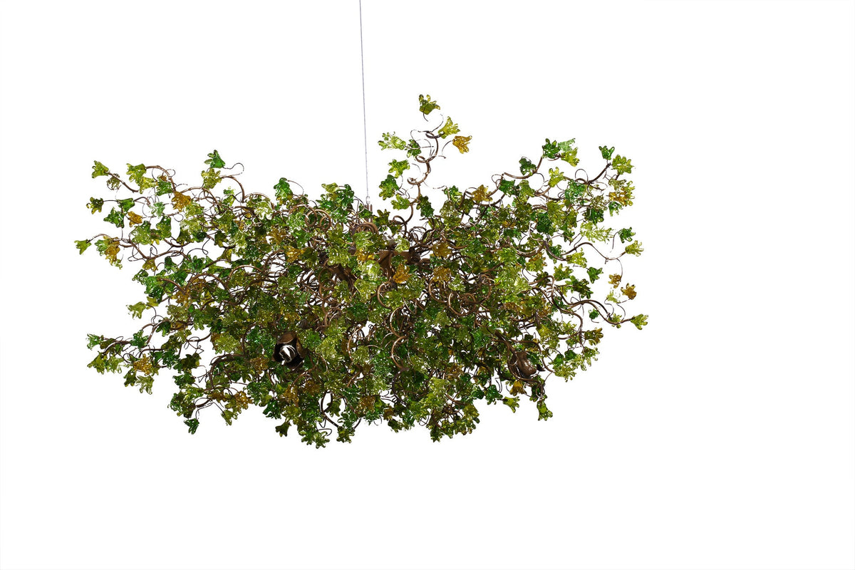 Grand Green Flower Light Chandelier