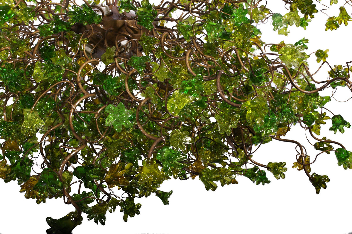 Grand Green Flower Light Chandelier