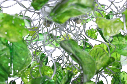 Lighting hanging chandeliers with green flowers and leaves, for Dining Room, hall or bedroom.