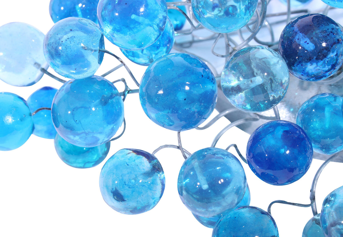 Modern bubbles sconce with sea color bubbles for bathroom, hall entrance or room.