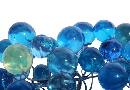 Modern bubbles sconce with sea color bubbles for bathroom, hall entrance or room.