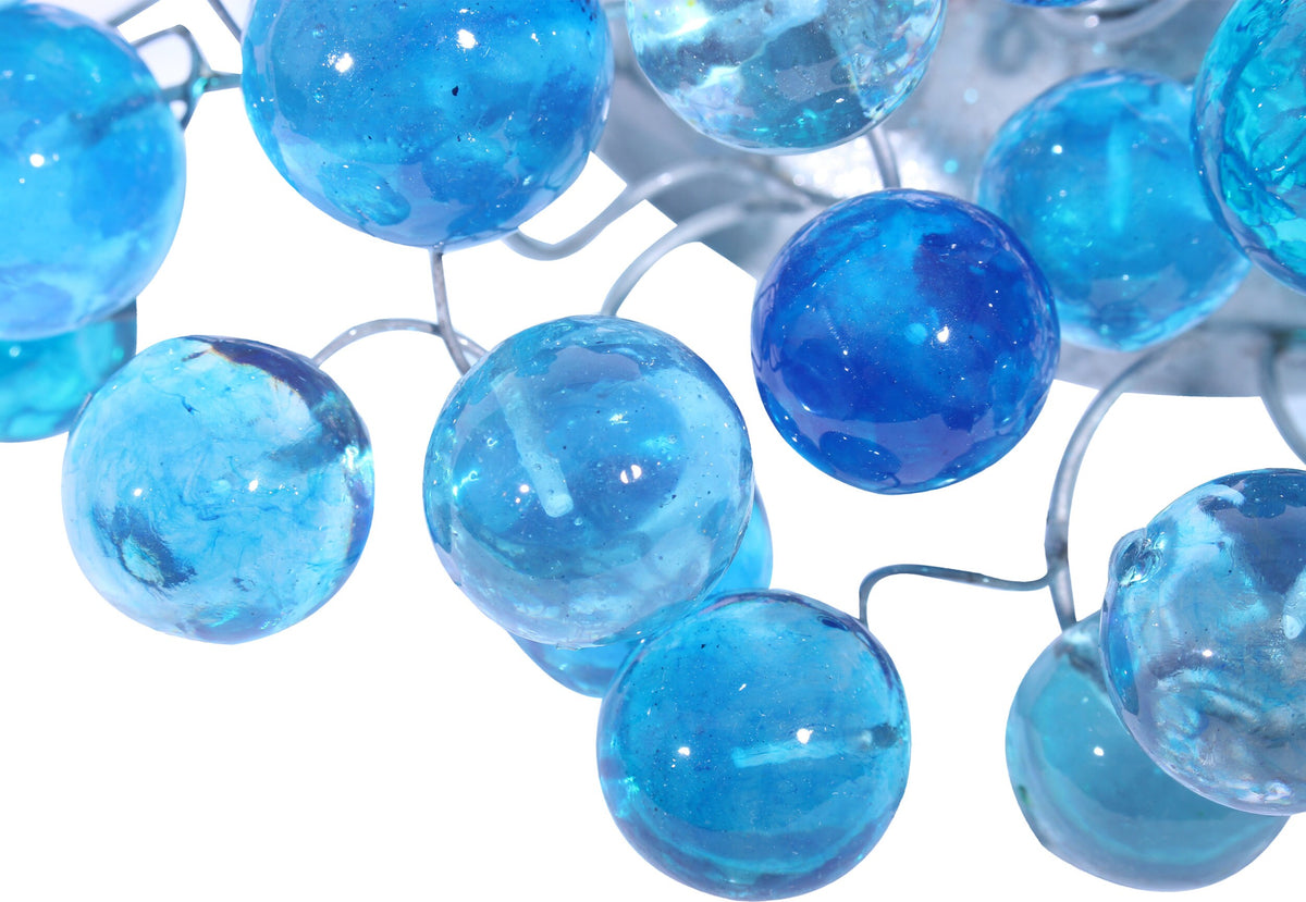 Modern bubbles sconce with sea color bubbles for bathroom, hall entrance or room.