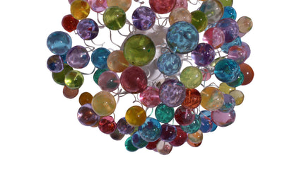 Flush mount Ceiling light with pastel bubbles for bathroom, hall entrance or room.