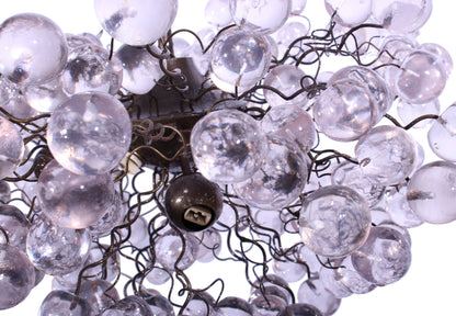 Modern Hanging lights clear bubbles light with Clear Transparent bubbles, chandelier for dining room