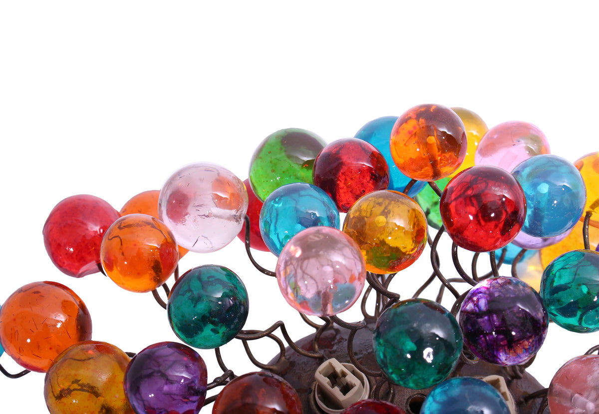 Sconce with rainbow colors bubbles for bathroom, hall entrance or room.