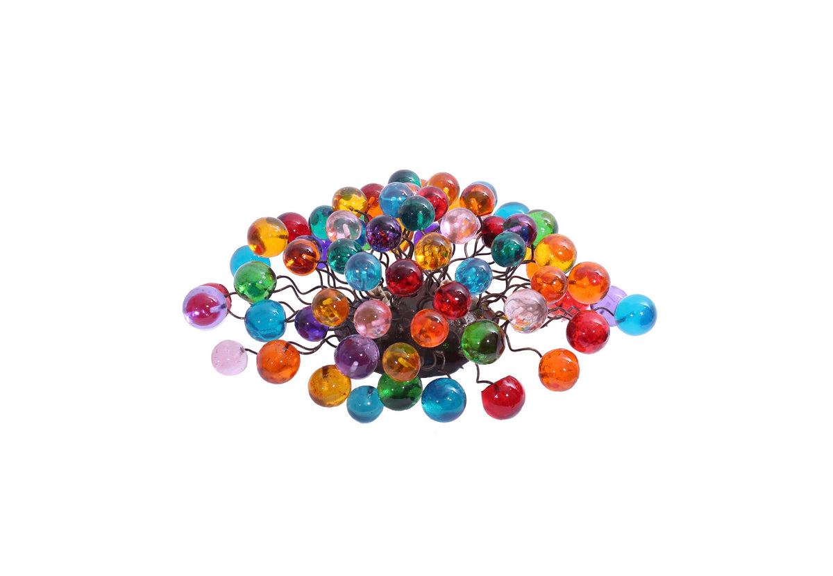 Sconce with rainbow colors bubbles for bathroom, hall entrance or room.