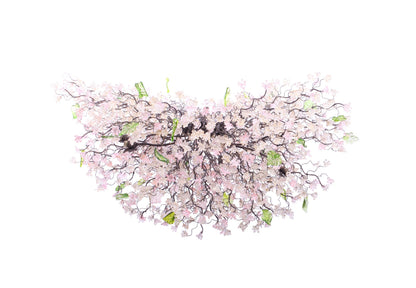 Large Dining Room chandelier, modern lighting with Pink jumping flowers, for Dining Room , living room