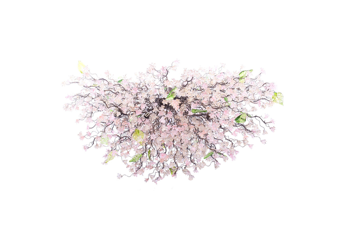 Large Dining Room chandelier, modern lighting with Pink jumping flowers, for Dining Room , living room