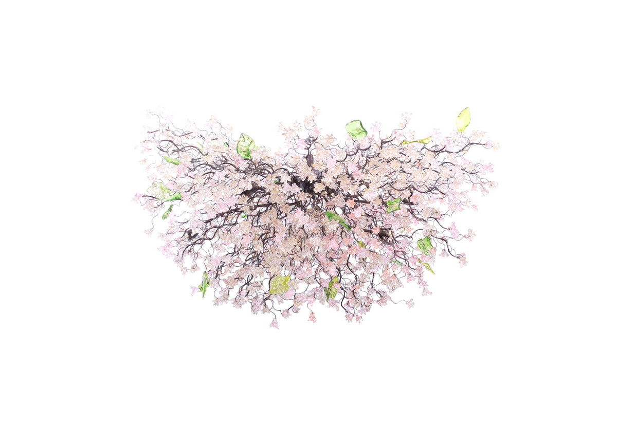 Large Dining Room chandelier, modern lighting with Pink jumping flowers, for Dining Room , living room