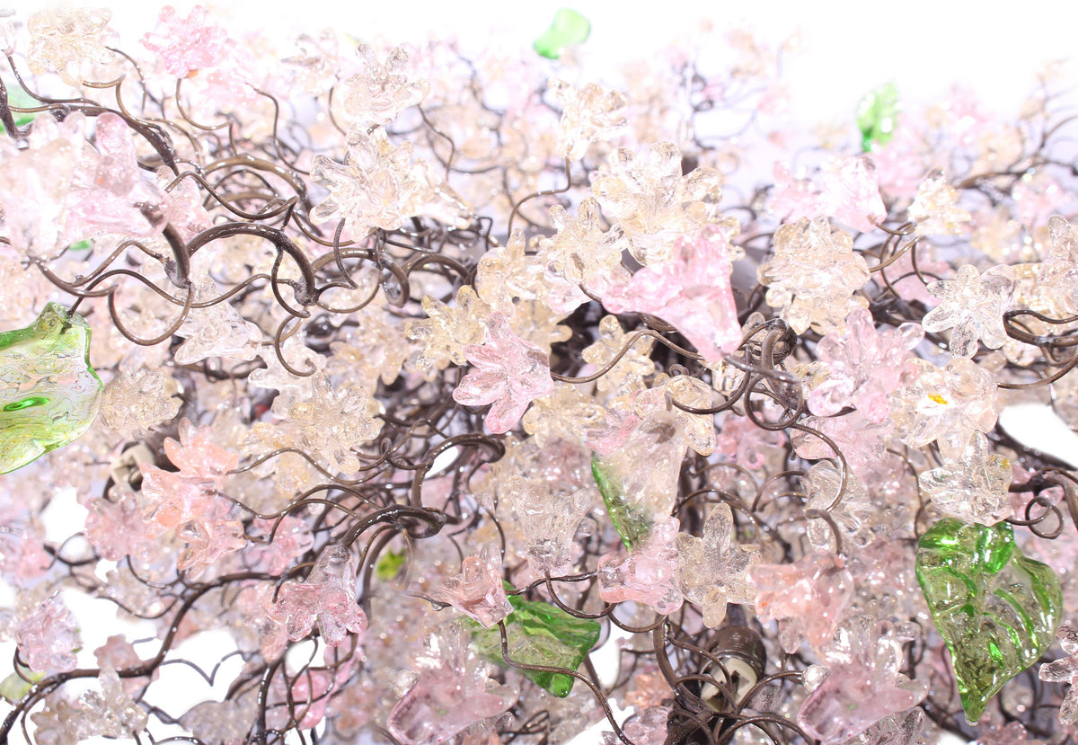 Large Dining Room chandelier, modern lighting with Pink jumping flowers, for Dining Room , living room