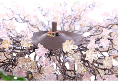 Large Dining Room chandelier, modern lighting with Pink jumping flowers, for Dining Room , living room