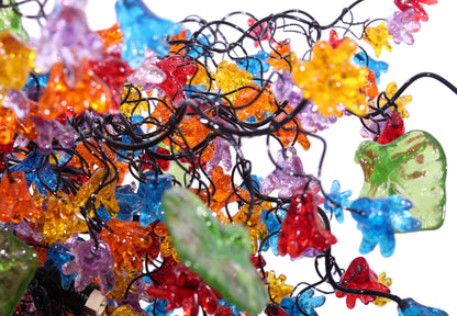 Large Dining Room chandelier, modern lighting with rainbow jumping flowers, for Dining Room, living room