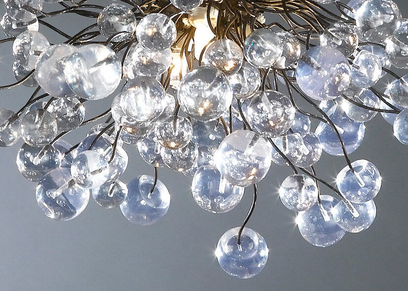 Ceiling Lamp, lighting, chandelier with Clear bubbles for children room, bedroom, bathroom or Dining table light.