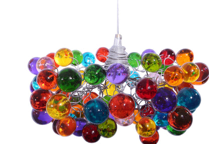 Bubbles Lighting, תאורת תליון תקרה עם בועות צבעוניות לאי למטבח, מנורת לילה - תאורה מודרנית