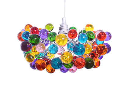 Bubbles Lighting, תאורת תליון תקרה עם בועות צבעוניות לאי למטבח, מנורת לילה - תאורה מודרנית