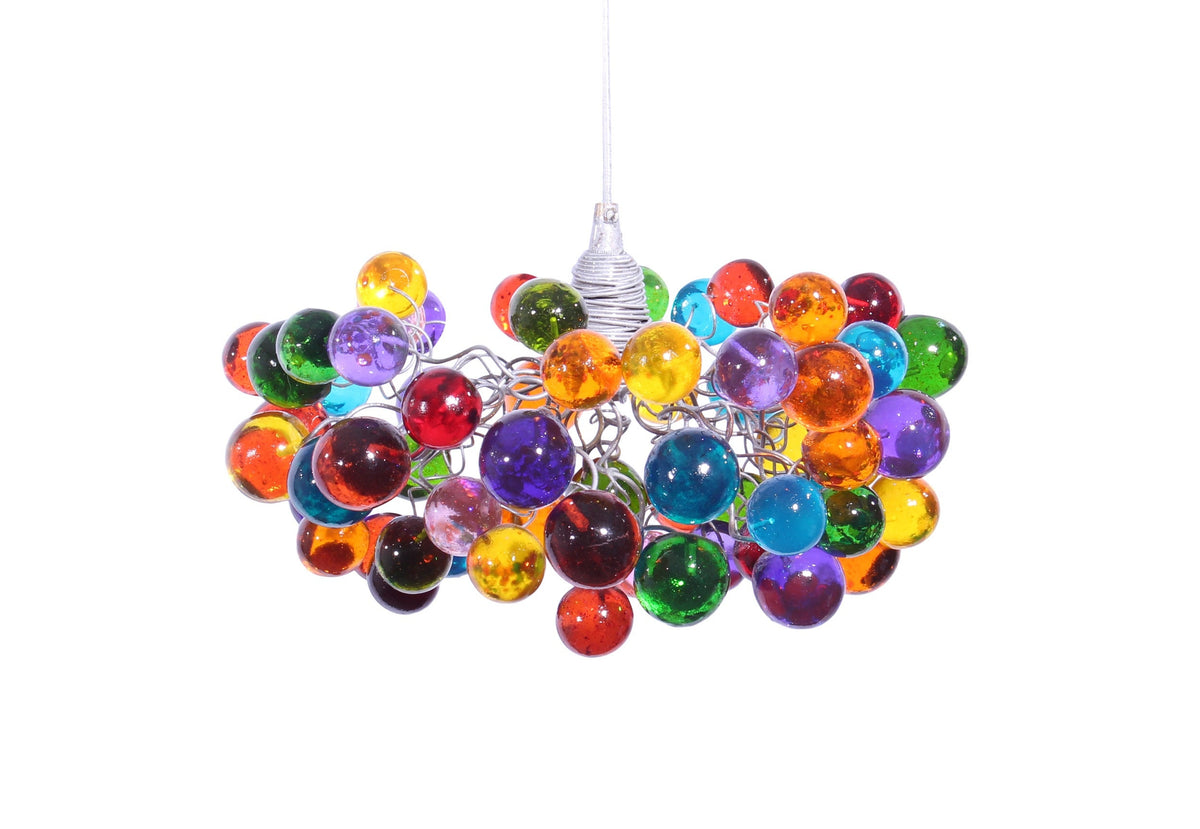 Bubbles Lighting, תאורת תליון תקרה עם בועות צבעוניות לאי למטבח, מנורת לילה - תאורה מודרנית