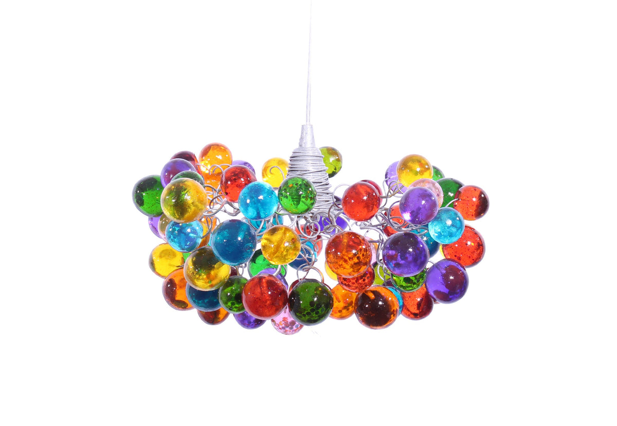 Bubbles Lighting, תאורת תליון תקרה עם בועות צבעוניות לאי למטבח, מנורת לילה - תאורה מודרנית