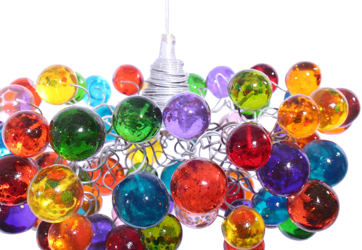 Bubbles Lighting, תאורת תליון תקרה עם בועות צבעוניות לאי למטבח, מנורת לילה - תאורה מודרנית