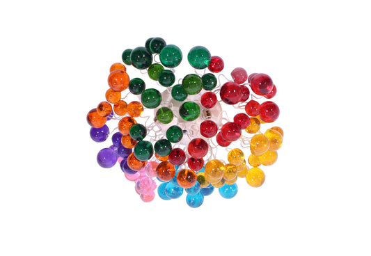 Flush mount Ceiling light with multicolored bubbles for bathroom, hall entrance or room. rainbow color lighting