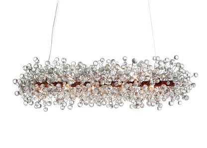 Large Chandelier for Dining Room, with Transparent clear bubbles