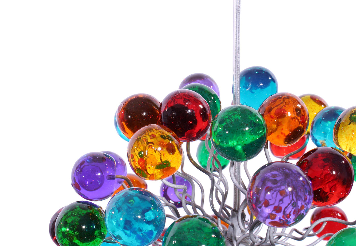 Pendant light with Rainbow color bubbles for hall, bathroom, children space or as a bedside Lighting.